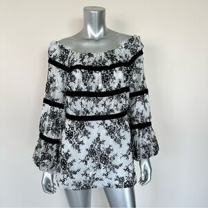 NEW!!! Anna Fontaine women blouse size 44FR or 12 US Retail 360$